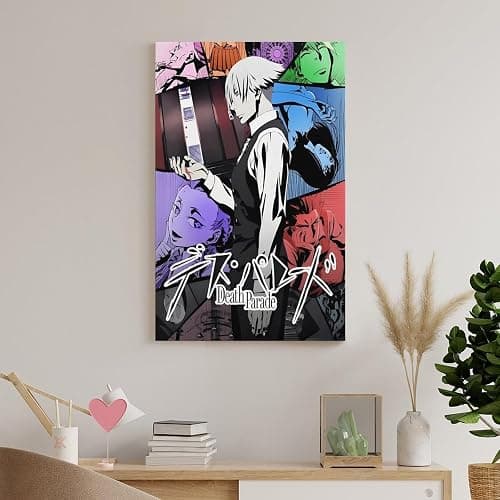 SGFHKL Death Parade Animation Canvas Posters Wall Art Bedroom Office Room Decor Gift 12x18inch(30x45cm) thumbnail 8