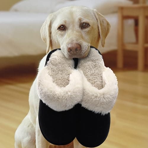 Litfun Women's Fuzzy Memory Foam Slippers Fluffy Winter House Shoes Indoor and Outdoor thumbnail 3