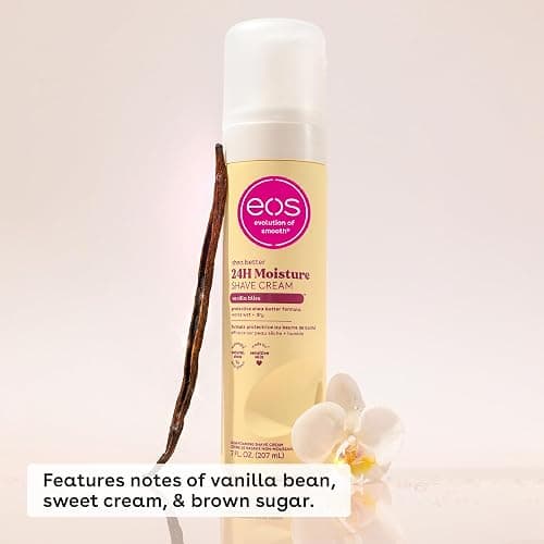 eos Shea Better Shave Cream- Vanilla Bliss, Shea Butter, Aloe Vera, Moisturizing, Shaving Cream for Women, eos Shave Cream, 7 fl oz, 2-Pack thumbnail 2