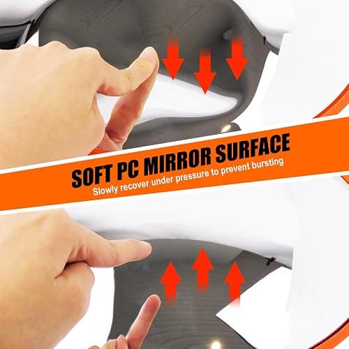 Convex Mirrors for Blind Spot - 60 cm Diameter - Round - Wall Mounted Unbreakable Surveillance Security Curved Mirror - 130 Degree Wide Angle thumbnail 4