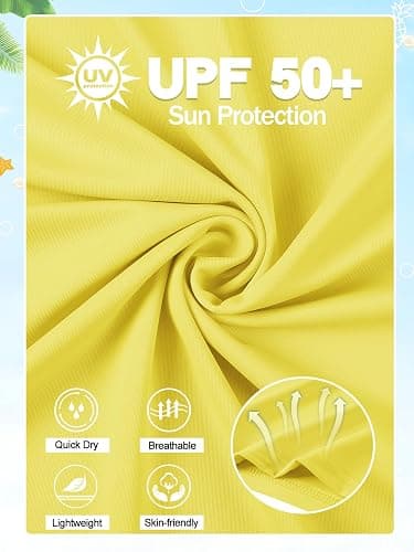 Valcatch Boys Swim Set with Long Sleeve Rash Guard and Swim Trunks Kids Youths Two Pieces Bathing Suit UPF 50+ Swimwear thumbnail 2