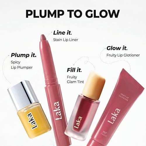 Laka Spicy Lip Plumper - Maximum Strength (#01 Pineapple) 0.14 fl.oz | Intense Plumping & Volumizing for Experienced Users | Fuller-Looking Lips | Clear, Dewy, Non-Sticky | Korean Lip Makeup thumbnail 8