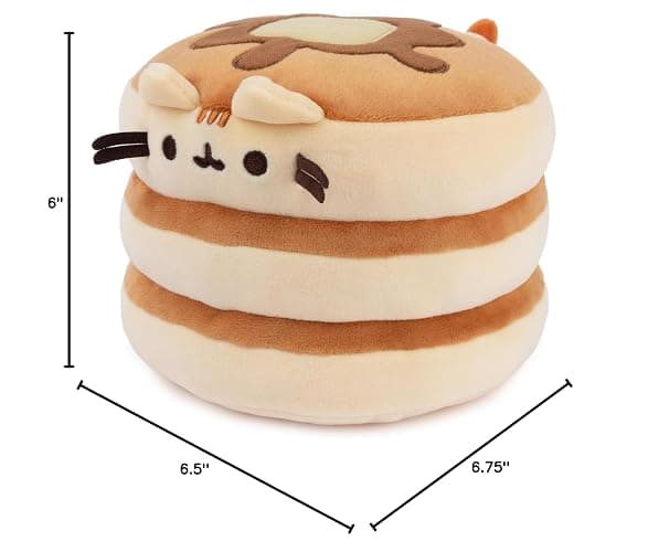 GUND Pusheen The Cat Pancake Squisheen Plush, Squishy Toy Stuffed Animal for Ages 8 and Up, Brown, 6” thumbnail 2