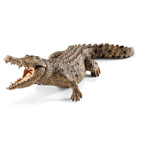 Schleich Wild Life - 5PC African Animal Toy Playset with Lion, Elephant, Monkey, Alligator and Giraffe Figurines - Safari Animal Toys for Boys and Girls - Figures for Toddlers and Kids Ages 3+ | 72286 thumbnail 5