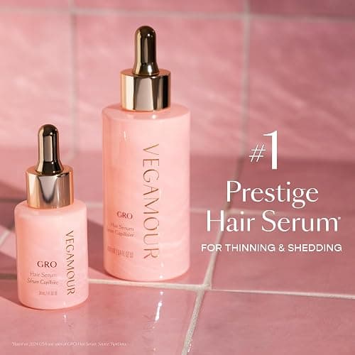 VEGAMOUR GRO Hair Serum for Hair Thinning & Shedding, Thicker Fuller Looking Hair In As Soon As 90 Days, Non Oily, Bergamot Scent, Vegan & Cruelty Free thumbnail 4