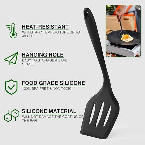 Wesqunie Camping Cooking Utensils Set, Cookware Set for Outdoor Hiking BBQ | Stainless Steel & Silicone Mess Kit, Durable Outdoor Kitchen Gear for Hiking, RV, Picnic Grill & Travel Camping Meal Prep thumbnail 3
