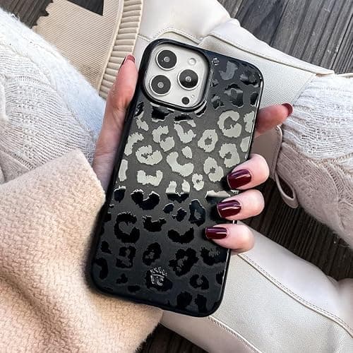 VELVET CAVIAR Black Leopard Cheetah Print Phone Case for iPhone 15 Pro Max - Compatible with MagSafe - 10ft Drop Tested thumbnail 7