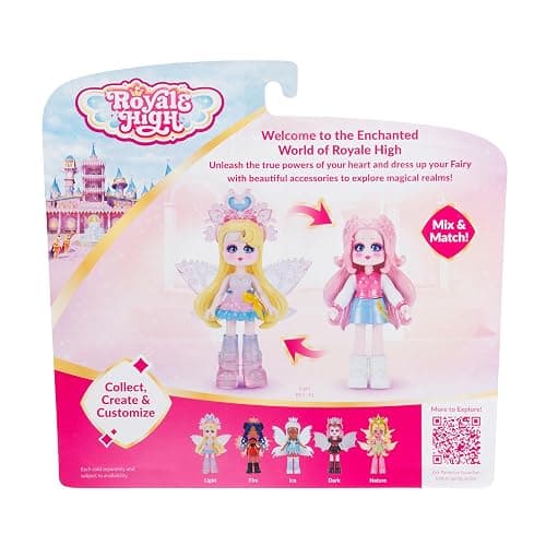 Royale High 3” Light Fairy Fashion Doll - 1 Figure with 9 Fashion Accessories - Virtual Item Code Included - Series 1 - Ages 5+ thumbnail 4