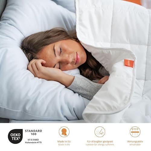 sleepling Kopfkissen 80x80 cm, Allergiker Kissen, waschbar, Made in EU, Ökotex, großes Schlafkissen 80 x 80, Bettkissen, Pillow, Komfort 100 - 1 - 80 x 80 cm thumbnail 3