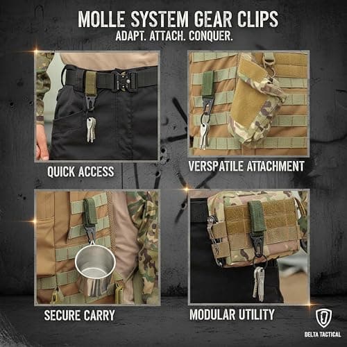KingMoore 3 Pack Tactical Belt for EDC Battle Military Utility Combat Gear with Heavy-Duty Quick-Release Metal Buckle thumbnail 7