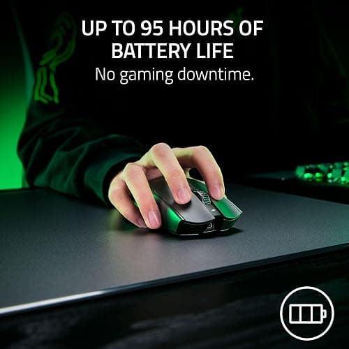 Razer Viper V3 Pro Wireless Esports Gaming Mouse: Symmetrical - 54g Lightweight - 8K Polling - 35K DPI Optical Sensor - Gen3 Optical Switches - 8 Programmable Buttons - 95 Hr Battery - Black thumbnail 8