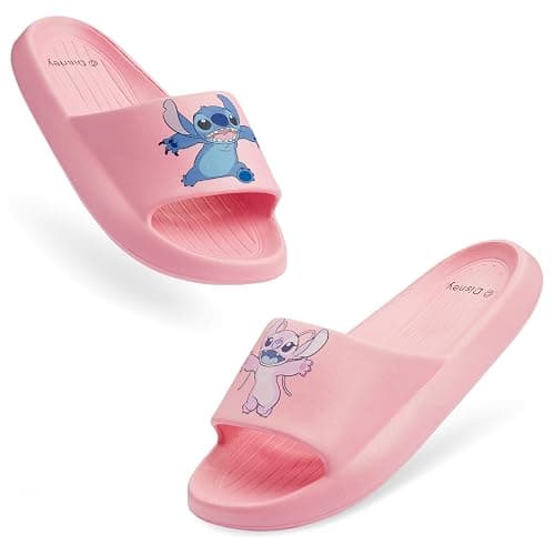 Disney Stitch Girls Sliders, Beach or Pool Shoes for Kids - Stitch Gifts - Image 1