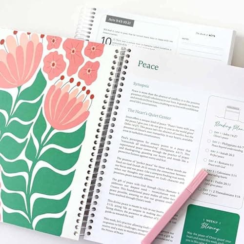 The Bible In A Year: A 52-Week Bible Study For Women Spiral, Spiral Bible In A Year, The Daily Walk Bundle, A Daily Bibles Study Workbook With Note Taking Space For Guided Reading Plan (8.27*5.83inch) thumbnail 4