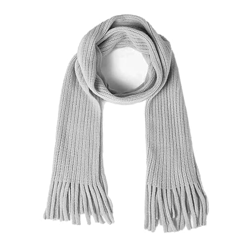 BEARUN Kids Knit Scarf Winter Fashion Solid Color Toddler Baby Scarves Neck Warmer Tassel Scarf for Boys Girls - Image 1