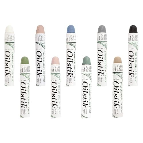 Jack Richeson Shiva Oilstik Paintstick, Neutral Colors, Set of 9 - Image 1