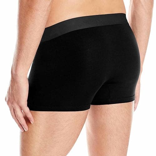 LEINTEREST Custom Men's Boxer Briefs Girlfriend Face Hug My Treasure Personalized Funny Face Shorts Underwear with Photo thumbnail 3