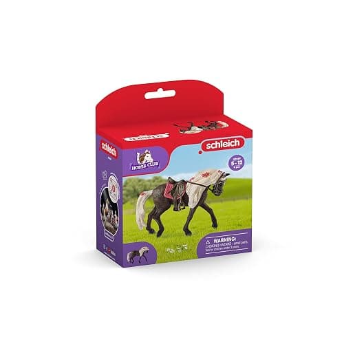 Schleich Horse Club Rocky Mountain Horse Show Mare Figurine - Horse Toy Set for Girls and Boys, Realistic Show Quality Animal Farm Experience and Accessories for Boys and Girls, Gift for Kids Age 5+ thumbnail 4