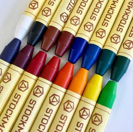 Stockmar Beeswax Stick Crayons – Set of 16 Artist-Grade Drawing Media, Non-Toxic Beeswax Crayons for Art Projects, Crafting, Walforf Art Supplies, Creative Drawing, Includes Storage Tin thumbnail 8