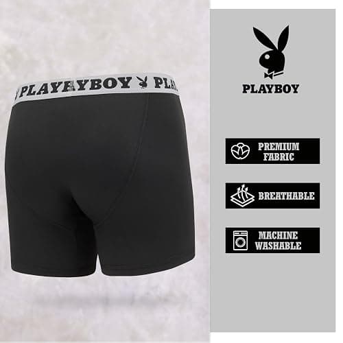 Playboy Mens Underwear 4 Pack Boxers for Men Gifts for Men Boxer Briefs thumbnail 5