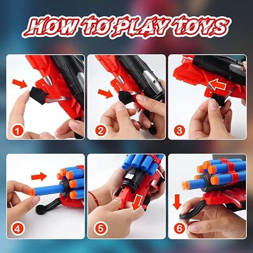 Wiifyly Spider Web Gloves Shooters Costume Toy for Kids Girl Boys Cosplay Launcher Action Figure thumbnail 2
