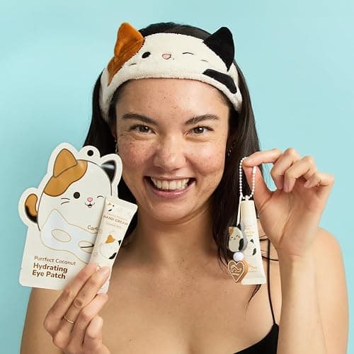 TONYMOLY x Squishmallows Cam the Cat Plush Headband – Soft & Cozy Hair Accessory for Skincare, Makeup, Face Washing & Relaxation – Cute, Gentle, and Functional Headband thumbnail 3