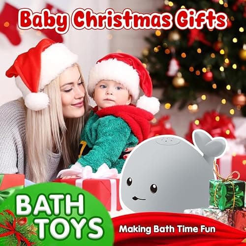 Gigilli Baby Bath Toys, Bath Toys for Kids Ages 1-3, 1 2 3 Year Boy Girl Gift Christmas Stocking Stuffers for Babies 6-12-18 Months Light Up Whale Bath Toy Sprinkler Toddler Birthday Bathtub Water Toy thumbnail 4