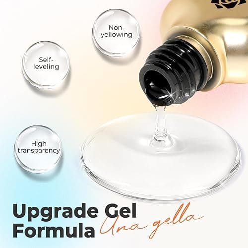 UNA GELLA Blooming Gel Nail Polish 15ml Super Clear for Spreading Effect U V/LED Needed Nail Blooming Gel for Marble Natural Stone Floral Print Watercolor Effect Design Soak Off Home DIY Salon thumbnail 4