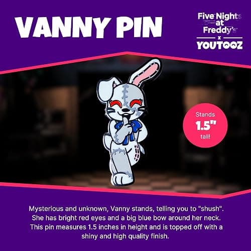 Youtooz Five Nights At Freddy's Pin, Official Licensed FNAF Pins, Collectors FNAF Pin Collection Includes Pin By Youtooz Five Nights At Freddy's Collection thumbnail 2