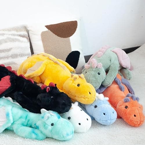 ARELUX Large 36in Cute Dragon Stuffed Animals Plush Toy Soft Matcha Green Pterosaur Plushie Giant Fuzzy Dinosaur Pillow Plushies with Pink Wings Cuddly for Friends Family Member thumbnail 6