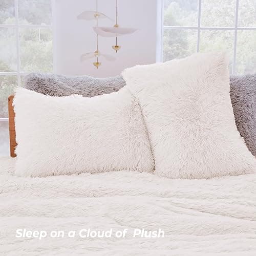 Sasttie 3-Piece Fluffy Duvet Cover Full, Ultra Soft Faux Fur and Velvet Camel Comforter Cover, Luxury Fuzzy Bedding Sets for Winter Bed, Includes 1 Duvet Cover and 2 Pillowcases, No Comforter thumbnail 5