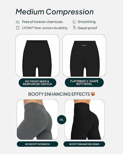 PAVOI ACTIVE Buttery Soft Workout Leggings for Women - High Waisted No Front Seam Gym Leggings Yoga Pants - FlexFlow thumbnail 5