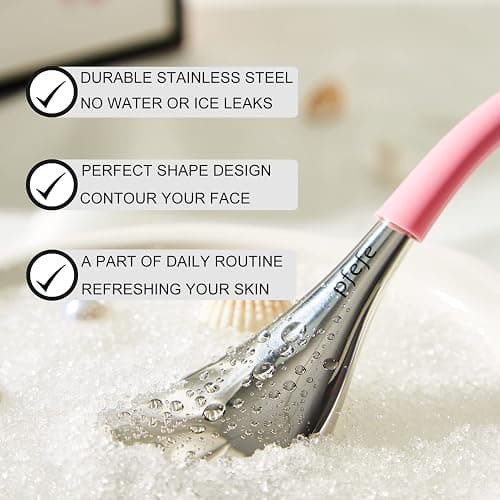 pfefe Cryo Sticks Facial Skin Care Ice Globes for Women Face Eyes, Stainless Steel Face Beauty Tools for Girls Ladies, Esthetician Supplies Cooling Spa Globes with Storage Case thumbnail 2