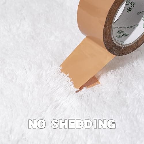 AAFKK 2x3 Area Rug for Bedroom, Small White Rugs for Living Room Nursery Kids Room Dorm Home Decor Aesthetic, Fluffy Shaggy Rug with 4 Anti-Slip Carpet Tapes thumbnail 7