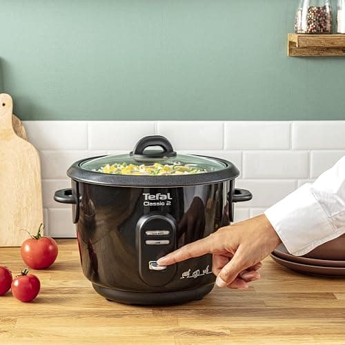 Tefal Classic 2 Cuiseur à riz automatique, Capacité 3 L, 900 g de riz, Cuiseur vapeur, Cuve antiadhésive, Maintien au chaud, Cuisson sans surveillance RK102811 thumbnail 6
