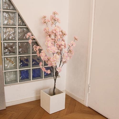 Nafresh Tall Artificial Cherry Blossom Tree, 4Ft(48'), Realistic Potted Silk Faux Tree, Indoor/Outdoor for Home, Office, Living Room, Bedroom, Porch thumbnail 5
