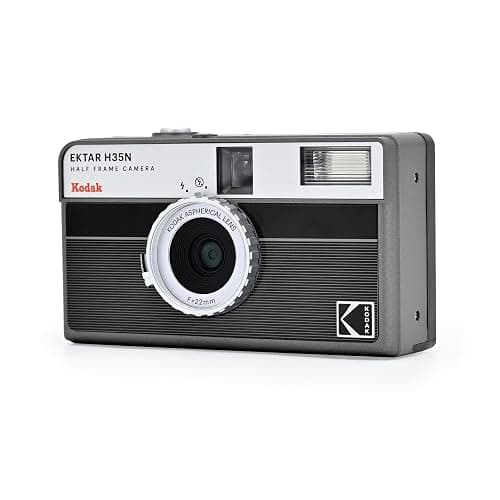 Kodak EKTAR H35N Half Frame Film Camera Bundle with Kodak Ultramax 400/24EXP 35mm Roll Film (Striped Black) thumbnail 3