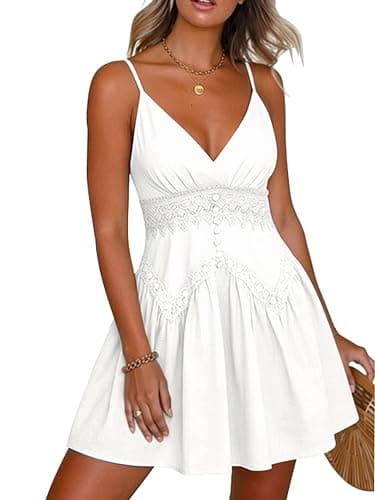 Mini Lace Swing Skater Dress - Image 1