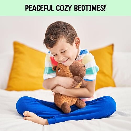 Capybara Microwavable & Weighted Stuffed Animals - 1.5 Lbs Unscented Heating Pad for Period Cramps Pain Relief and Anxiety, Cute Capybara Plush Toys Gifts for Women Girls Adults and Kids by Happy Fuel thumbnail 6