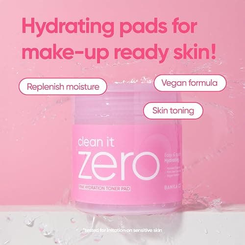 BANILA CO Clean it Zero Pink Hydration Toner Pad | Vegan Korean 3-Layered Pads | Hyaluronic Acids and Vitamin Complex to Moisturize and Soothe Skin | Hypoallergenic, Alcohol Free (70 Pads) - PINK HYDRATION (70EA) thumbnail 2