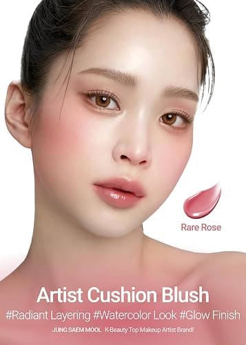 JUNGSAEMMOOL Artist Cushion Blush (Rare Rose) | Easy to Blend, Lightweight, Hydrating Korean Makeup Cushion Blush for Dewy & Glowing Cheeks thumbnail 3