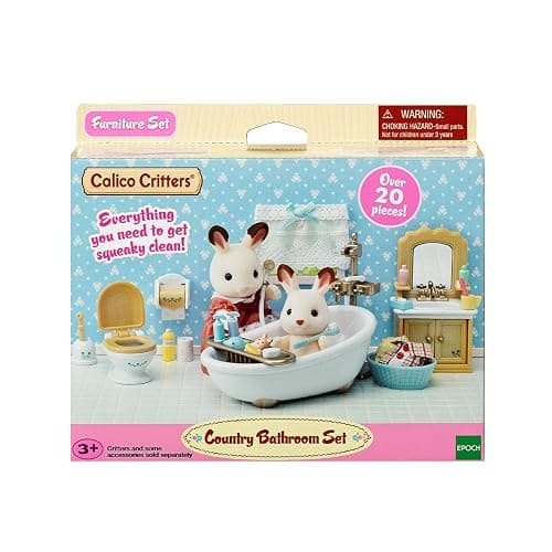 Calico Critters Country Bathroom Set - Toy Dollhouse Furniture and Accessories Set for Ages 3+ thumbnail 6
