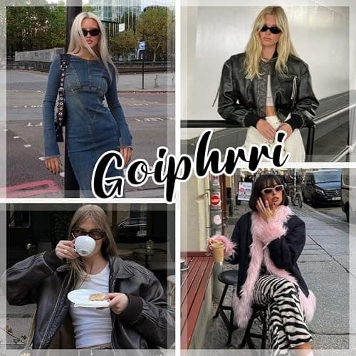 Goiphrri Ankle Boots for Women Chunky Heel Platform Boots Fashion Work Combat Booties Round Toe Punk Boot Party Rave Booties for Women thumbnail 5