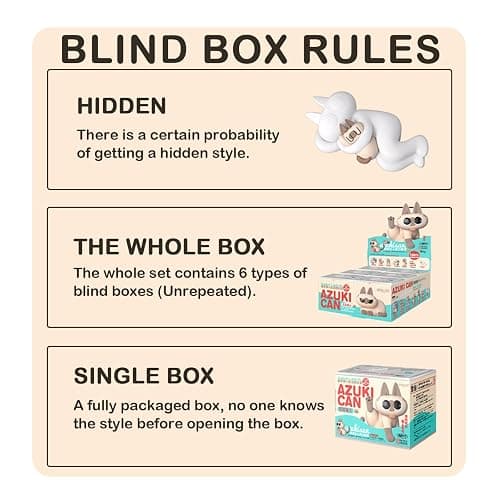BEEMAI Nobeko Azukisan's Daily Series 2 1PC Blind Box Random Design Cute Figures Collectible Toys Birthday Gifts thumbnail 5