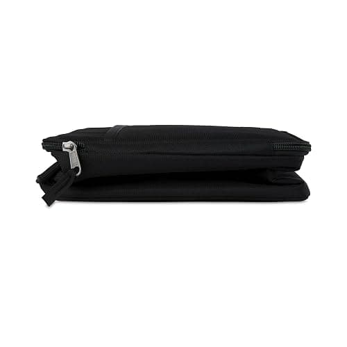 PackIt Freezable Crossbody Lunch Box, Black, Technology, Fully Freezable, Collapsible, Reusable, With Top Handle, Front Slip Pocket. Effortlessly Carry, Fresh Every Time thumbnail 4