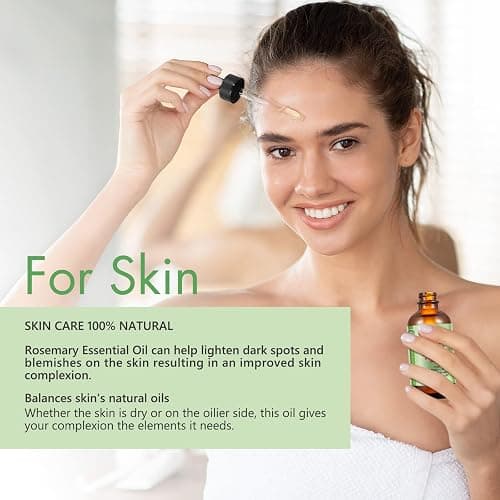 Aceite de romero para el cabello 60 ml, Rosemary Oil for Hair Growth, aceite esencial romero orgánico thumbnail 4