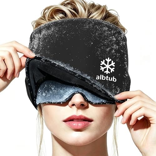 Upgraded Migraine Relief Cap Headache Hat, Stackable Gel Cooling Sleep Mask | 2X Longer Cold, Fits Most Head, Soothing for Sinus, Tension, Hangover, Puffy Eyes, Odorless, Reusable - Image 1