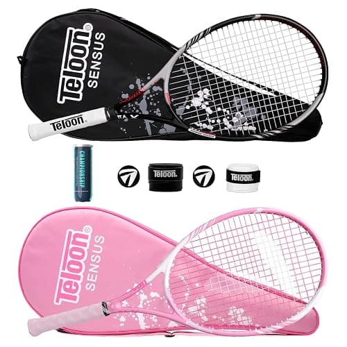Teloon Tennis Rackets for Adults 2 pcs Recreational -27 inch Tennis Racquet for Men and Women College Students Beginner Tennis Racket.… - Image 1
