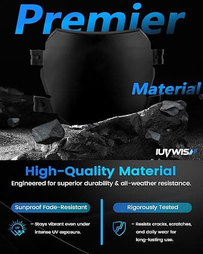 IUVWISN Electric Bike Number Plate E Bike Front Plate Compatible Fit for Ridstar Q20 Tuttio Soleil 01 Super 73 S1 S2 Y1 RX Macfox EBike Electric Commuter Mountain Bike Black thumbnail 3