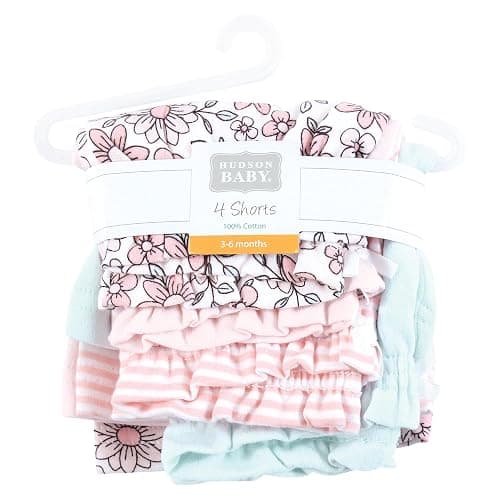 Hudson Baby Unisex Baby Shorts Bottoms 4-Pack thumbnail 3