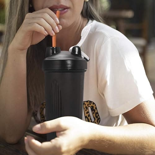 Hiware Reusable Silicone Straws, Long Flexible Silicone Drinking Straws with Cleaning Brushes for 30 oz Tumblers - 10 Pieces - BPA-Free - No Rubber Taste thumbnail 7